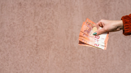EURO currency. Europe inflation, EUR money. European Union currenyの写真素材
