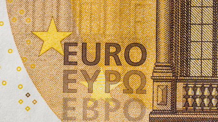 EURO currency. Europe inflation, EUR money. European Union currenyの写真素材