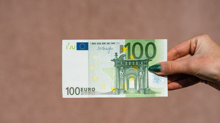 EURO currency. Europe inflation, EUR money. European Union currenyの写真素材