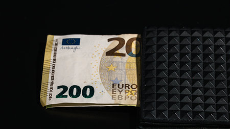 EURO currency. Europe inflation, EUR money. European Union currenyの写真素材