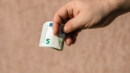 EURO currency. Europe inflation, EUR money. European Union currenyの写真素材