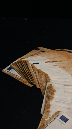 EURO currency. Europe inflation, EUR money. European Union currenyの写真素材