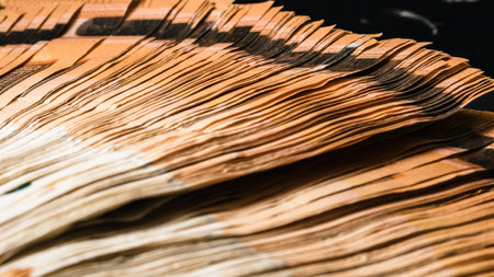 EURO currency. Europe inflation, EUR money. European Union currenyの写真素材