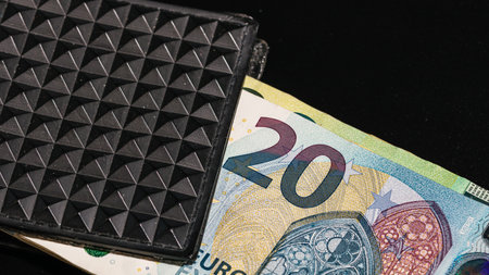 EURO currency. Europe inflation, EUR money. European Union currenyの写真素材