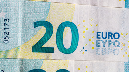 EURO currency. Europe inflation, EUR money. European Union currenyの写真素材