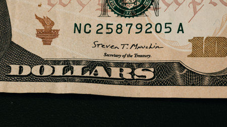US dollar currency. USD inflation, US moneyの写真素材