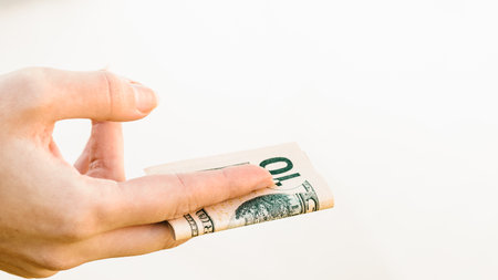 US dollar currency. USD inflation, US moneyの写真素材