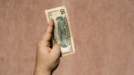 US dollar currency. USD inflation, US moneyの写真素材