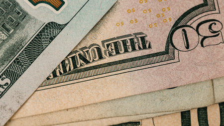 US dollar currency. USD inflation, US moneyの写真素材