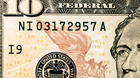 US dollar currency. USD inflation, US moneyの写真素材