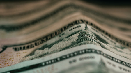 US dollar currency. USD inflation, US moneyの写真素材