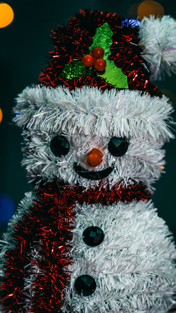 Christmas decorations. Colorful Christmas lights backgroundの写真素材