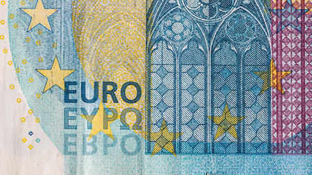 EURO currency. Europe inflation, EUR money. European Union currencyの写真素材