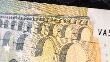 EURO currency. Europe inflation, EUR money. European Union currencyの写真素材