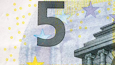 EURO currency. Europe inflation, EUR money. European Union currencyの写真素材