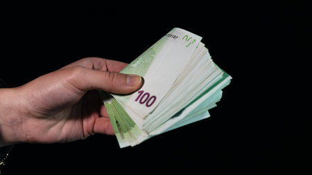 EURO currency. Europe inflation, EUR money. European Union currencyの写真素材
