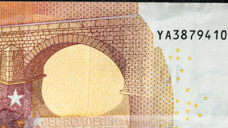 EURO currency. Europe inflation, EUR money. European Union currencyの写真素材