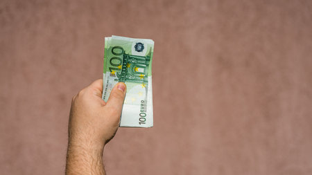 EURO currency. Europe inflation, EUR money. European Union currencyの写真素材