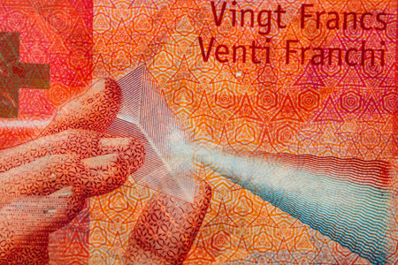 CHF Currency Amidst Swiss Inflation Challengesの写真素材