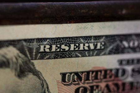 USD Currency Amidst American Inflation Challengesの写真素材