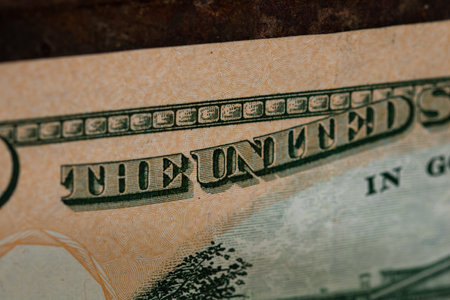 USD Currency Amidst American Inflation Challengesの写真素材