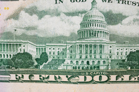 USD Currency Amidst American Inflation Challengesの写真素材