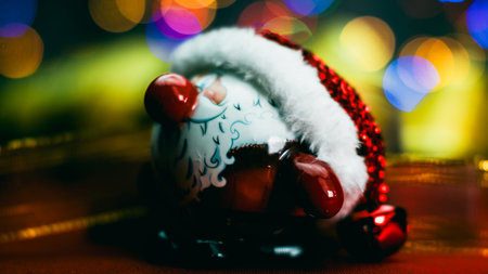 Christmas decorations. Colorful Christmas lights background
