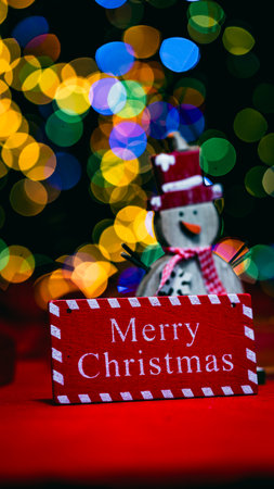 Christmas decorations. Colorful Christmas lights backgroundの写真素材