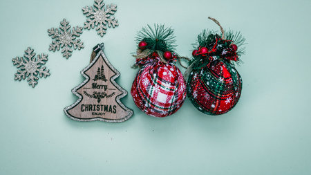 Christmas decorations. Colorful Christmas lights backgroundの写真素材