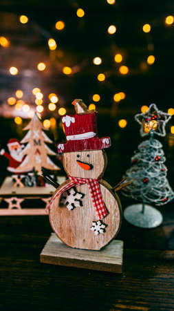 Christmas decorations. Colorful Christmas lights backgroundの写真素材