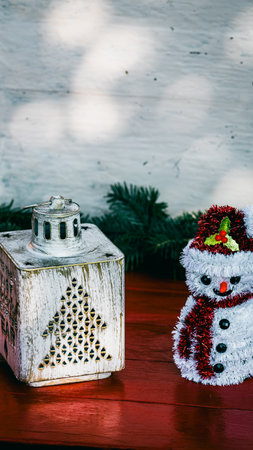 Christmas decorations. Colorful Christmas lights backgroundの写真素材
