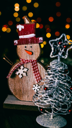 Christmas decorations. Colorful Christmas lights backgroundの写真素材