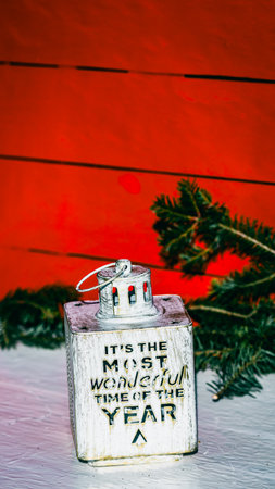Christmas decorations. Colorful Christmas lights backgroundの写真素材