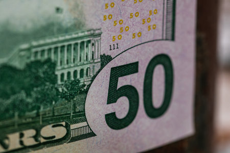 USD Currency Amidst American Inflation Challengesの写真素材