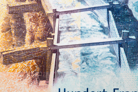 CHF Currency Amidst Swiss Inflation Challengesの写真素材