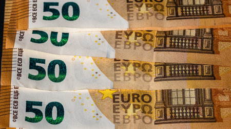 EURO currency. Europe inflation, EUR money. European Union currency