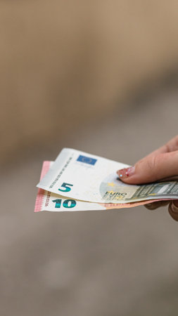 EURO currency. Europe inflation, EUR money. European Union currencyの写真素材