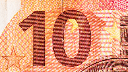 EURO currency. Europe inflation, EUR money. European Union currencyの写真素材