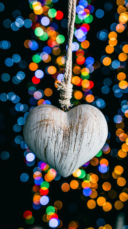 Christmas decorations. Colorful Christmas lights backgroundの写真素材