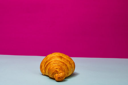 Delicious, fresh croissants. French breakfast conceptの写真素材