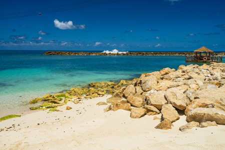 Labadee exotic tropical beach, Haiti, Caribbean Seaの写真素材