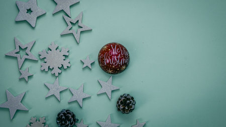 Christmas decorations. Colorful Christmas lights backgroundの写真素材