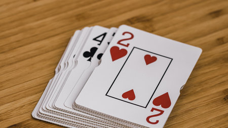 Stack of poker chips for high-stakes casino gamesの写真素材