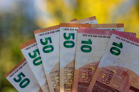 EURO Currency Banknote. EUR Money Currencyの写真素材