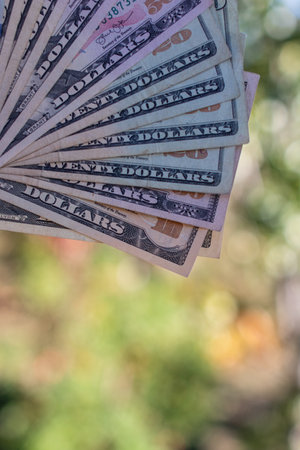 US Dollar Currency Banknote. USD Money Currencyの写真素材