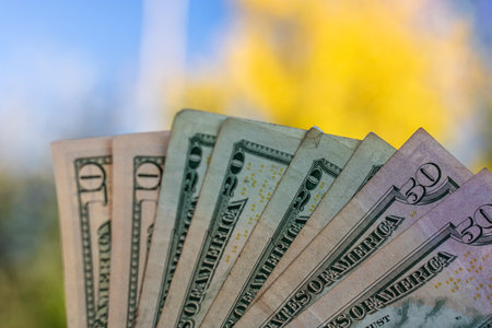US Dollar Currency Banknote. USD Money Currencyの写真素材