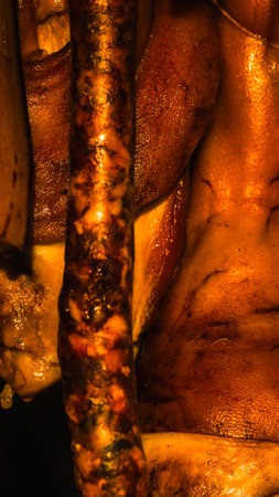 Traditional food at Bucharest Christmas Marketの写真素材