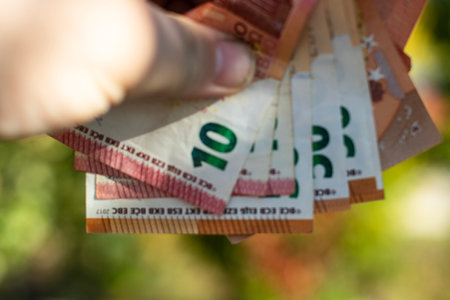 EURO Currency Banknote. EUR Money Currencyの写真素材