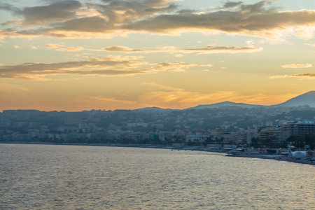 Panoramic view of Nice, France, Cote d'Azur, French Rivieraの写真素材