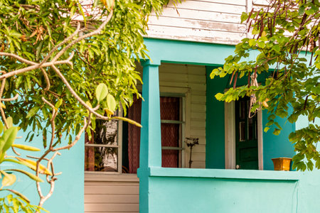 Old house in St. John, Antigua and Barbudaの写真素材